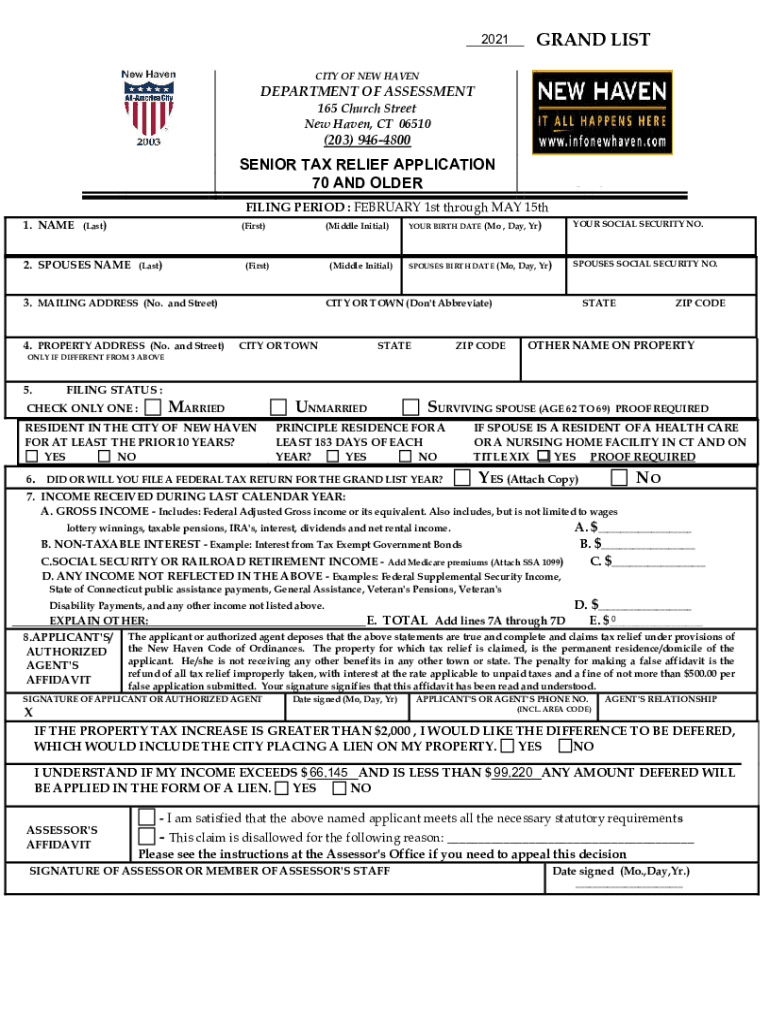 Fillable Online Assessors OfficeWest Haven, CT Fax Email Print pdfFiller