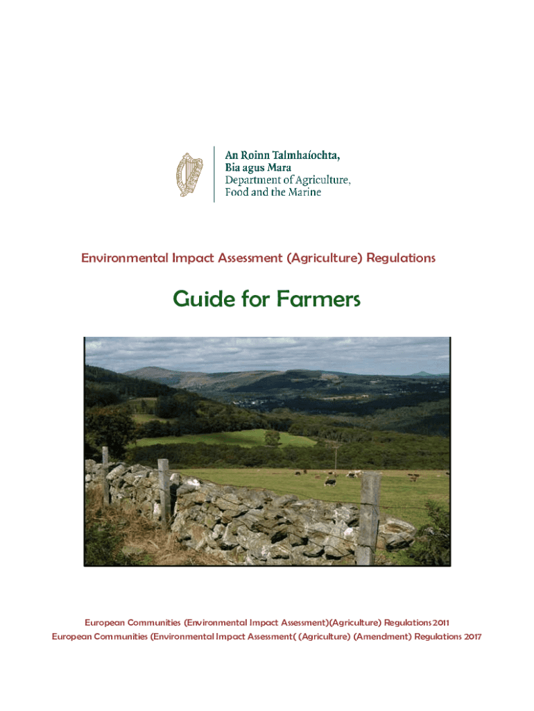 Fillable Online Advice for Farmers on Environmental Impact Assessment Regulations Fax Email