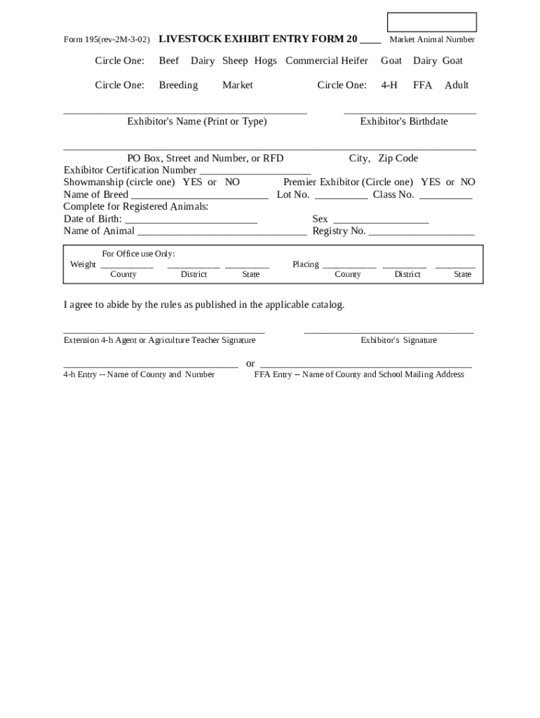 extension.psu.eduprograms4hCENTRE COUNTY GRANGE FAIR LIVESTOCK ENTRY
