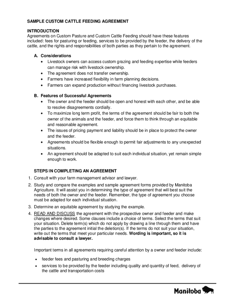 Fillable Online SAMPLE COWCALF SHARE LEASE AGREEMENT Province of