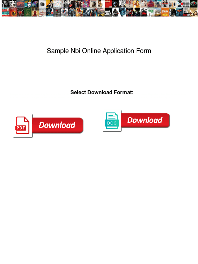 Fillable Online Sample Nbi Online Application Form. Sample Nbi Online