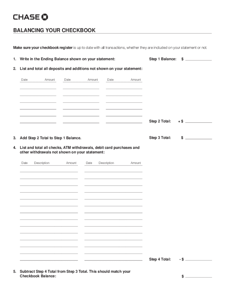 Fillable Online Blank Chase Bank Statement Fax Email Print pdfFiller