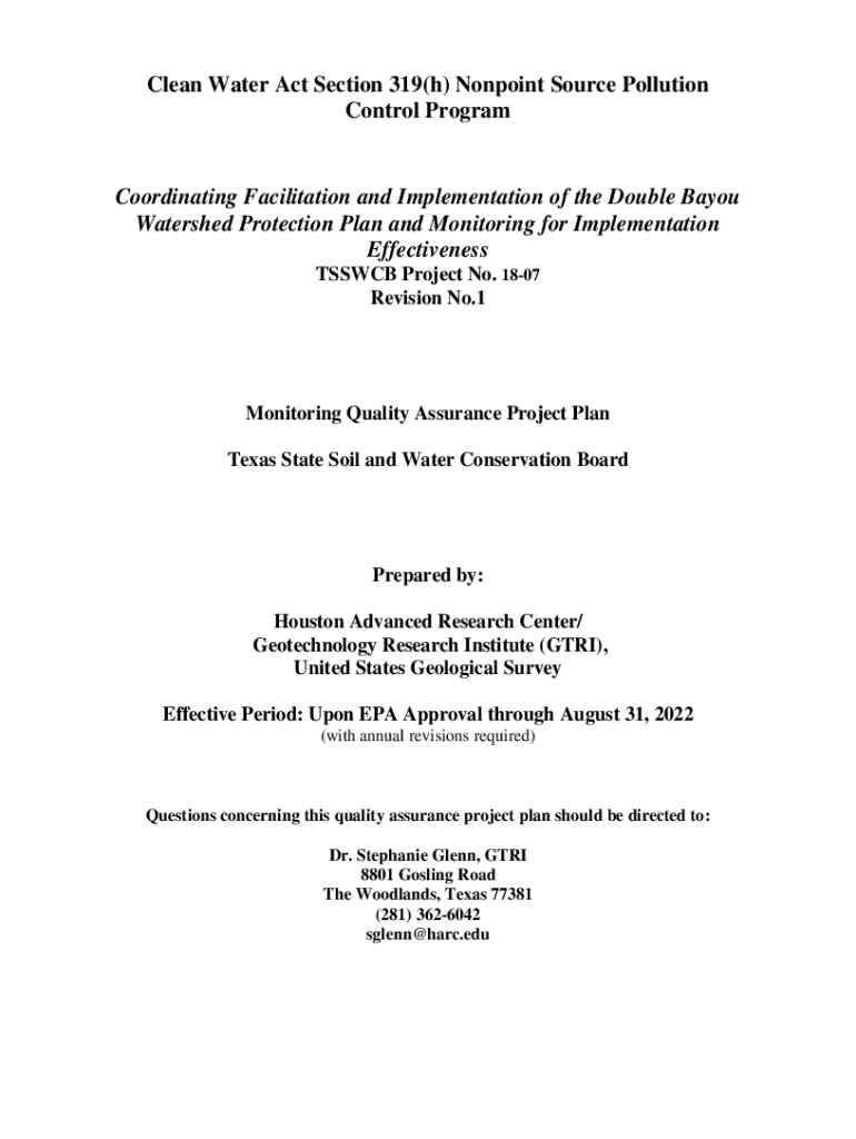 Fillable Online www.tsswcb.texas.govTSSWCB Home Page Texas State Soil