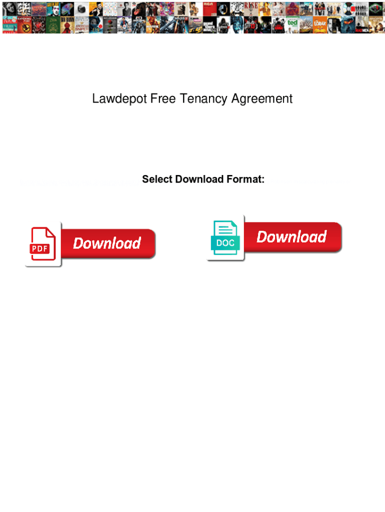 Fillable Online Lawdepot Free Tenancy Agreement. Lawdepot Free Tenancy