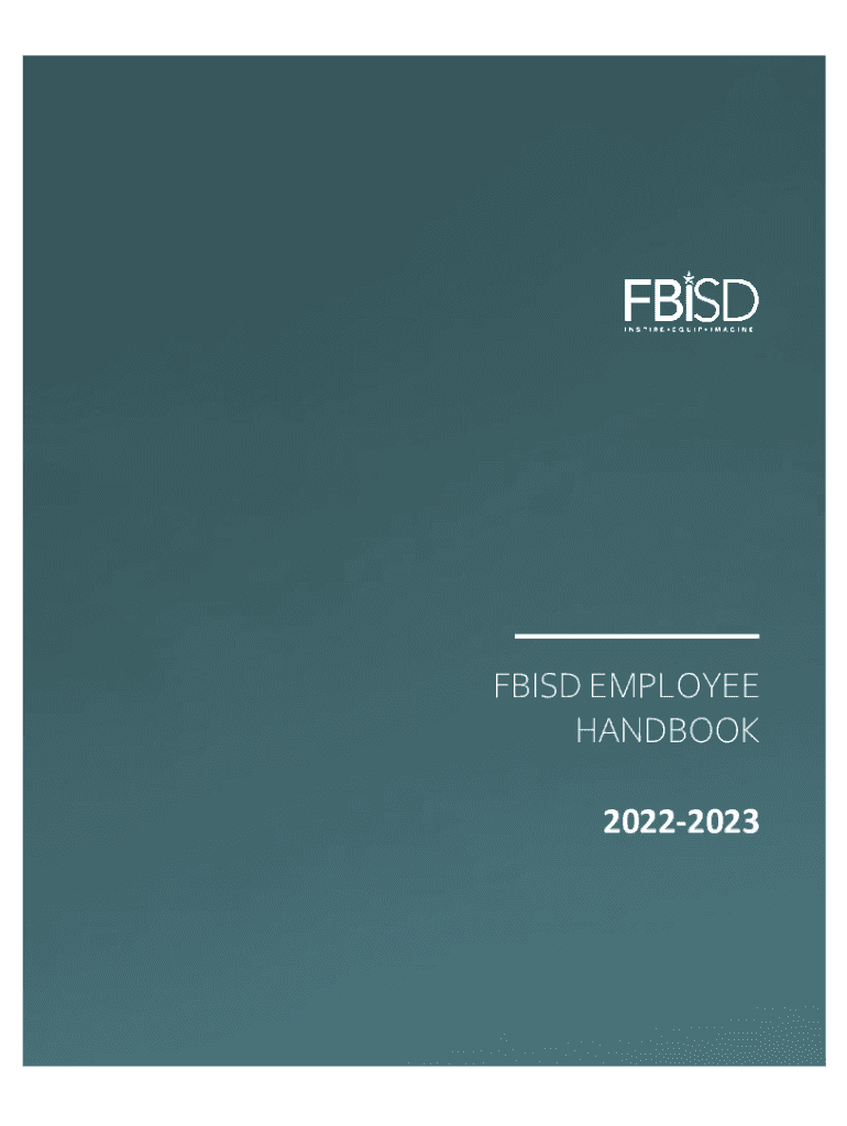 Fillable Online FBISD EMPLOYEE HANDBOOK Fort Bend ISD Fax Email Print