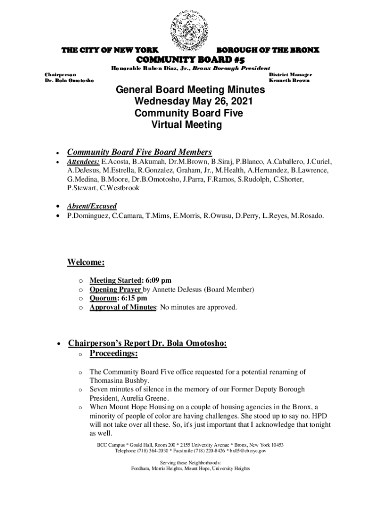 Fillable Online Honorable Ruben Diaz, Jr., Bronx Borough President