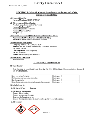 Fillable Online Safety Data Sheets (SDS) Guide with ExamplesEcoOnline