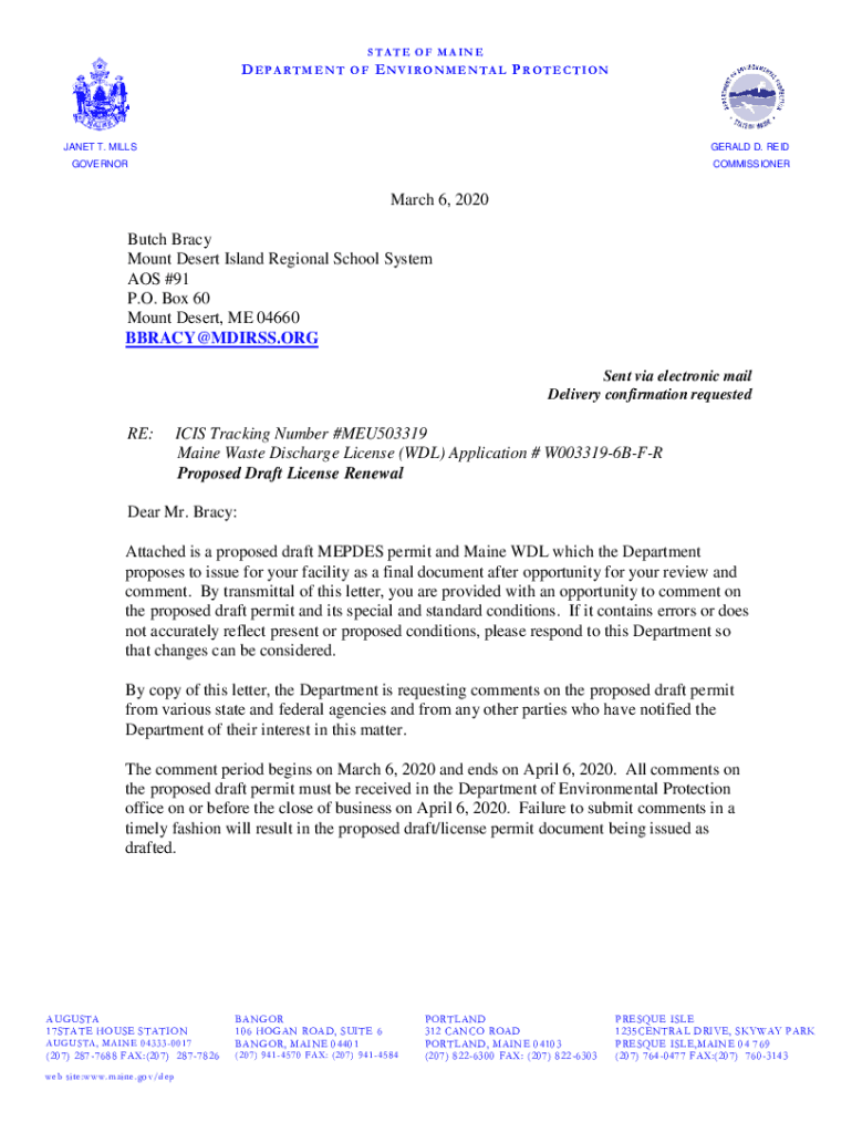 Fillable Online Mount Desert Island Regional High School, MEU503319