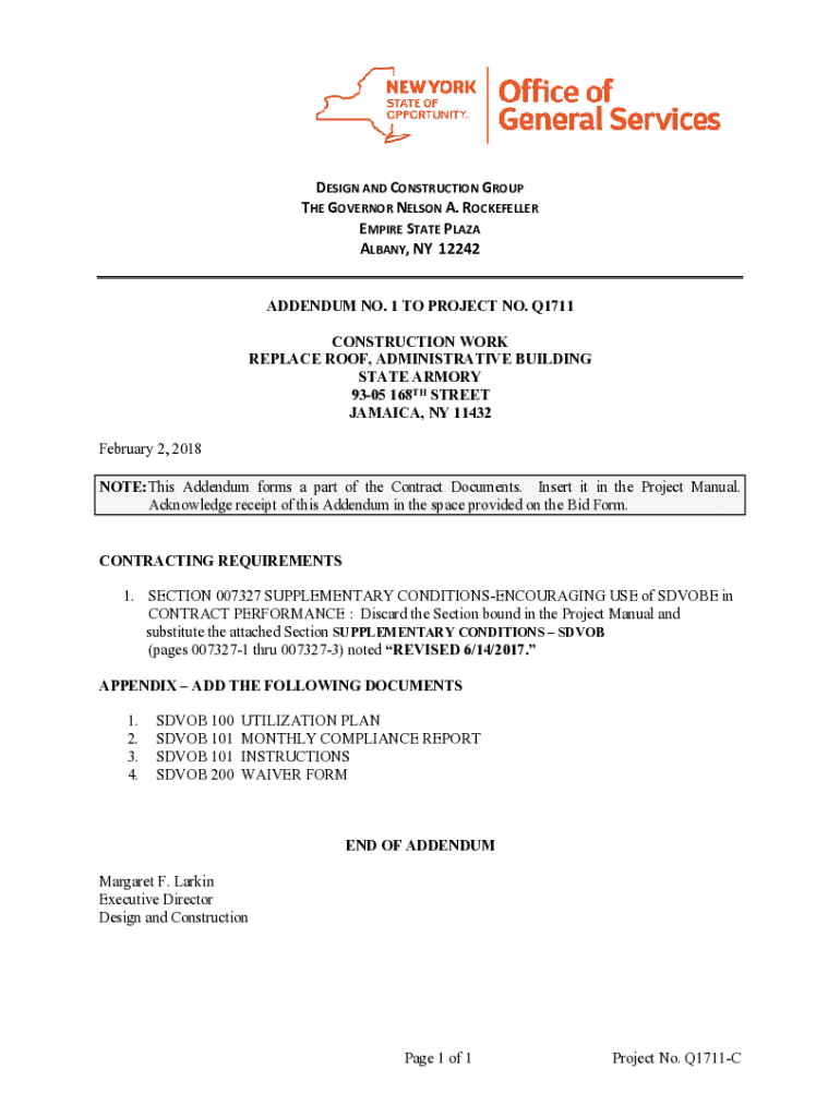 Fillable Online DESIGN & CONSTRUCTION GROUP THE GOVERNOR NELSON A