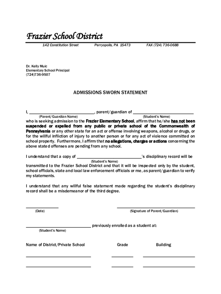 Fillable Online Frazier School District SCHOOLinSITES Fax Email Print