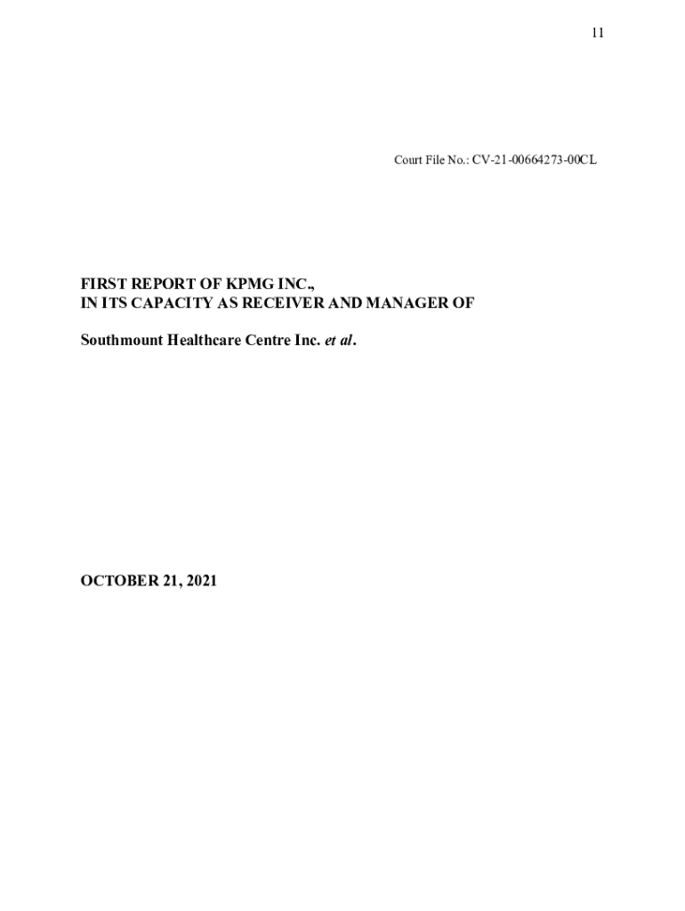 Fillable Online home.kpmgcontentdamONTARIO SUPERIOR COURT OF JUSTICE