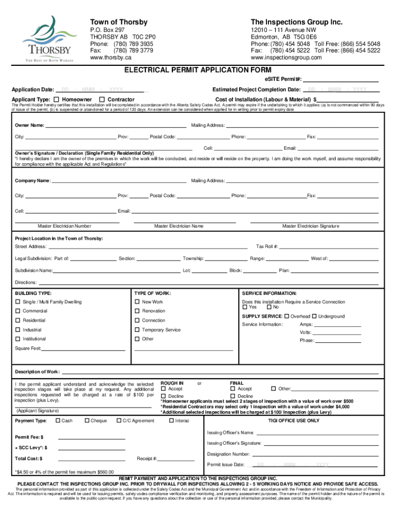 Fillable Online Thorsby AB town hall Council and more information