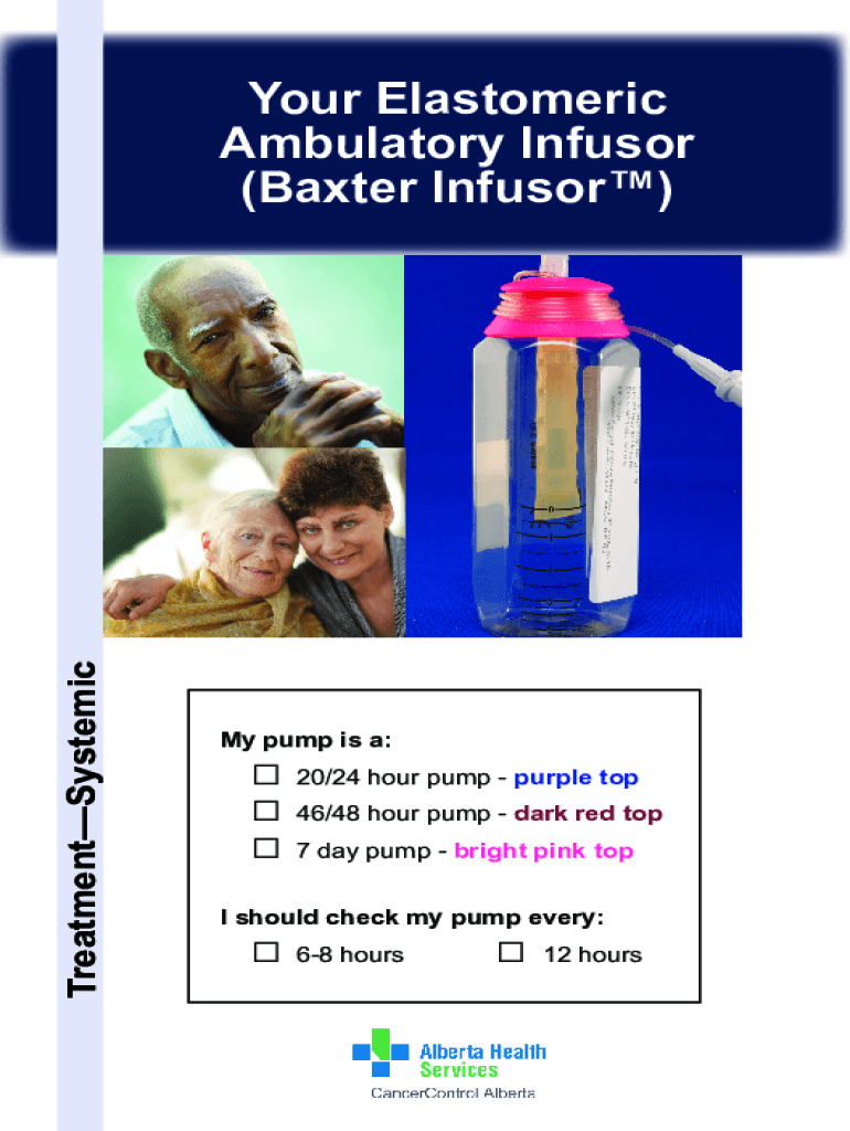 Fillable Online Your Elastomeric Ambulatory Infusor (Baxter Infusor