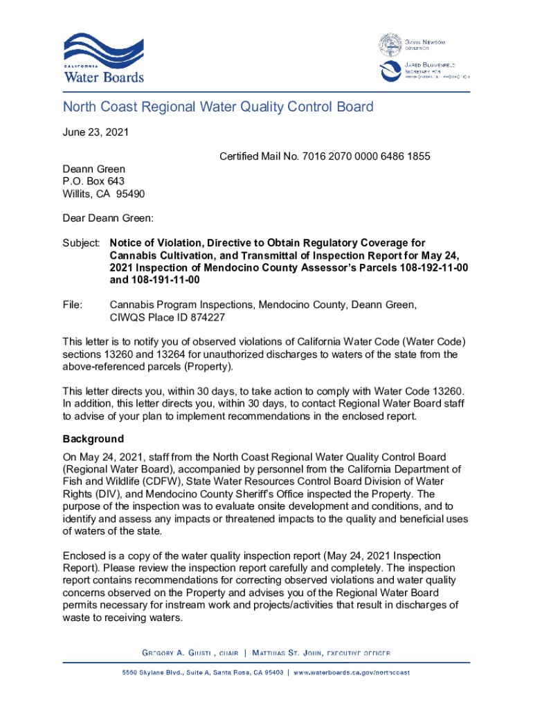 Fillable Online vdocument.innorthcoastregionalwaterqualityNorth