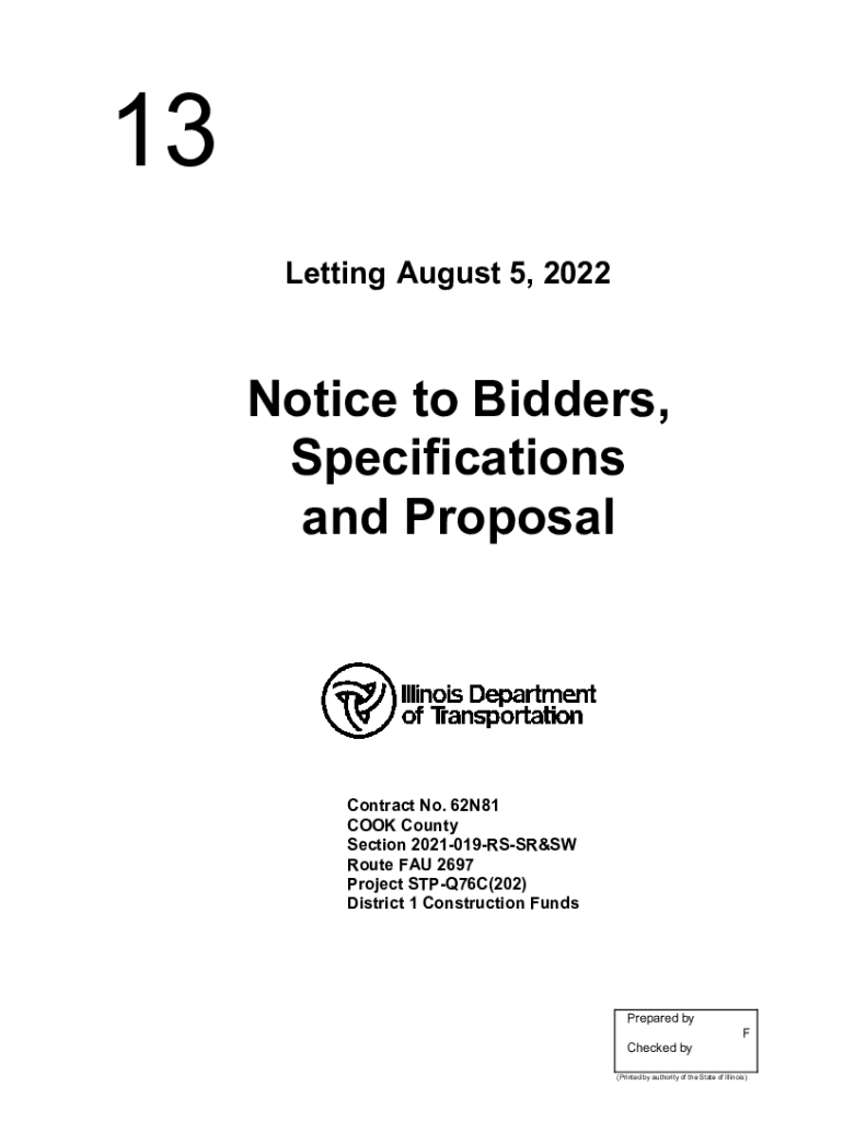 Fillable Online 2022 Bid Lettings tn.govCentral Office Letting and Project Information