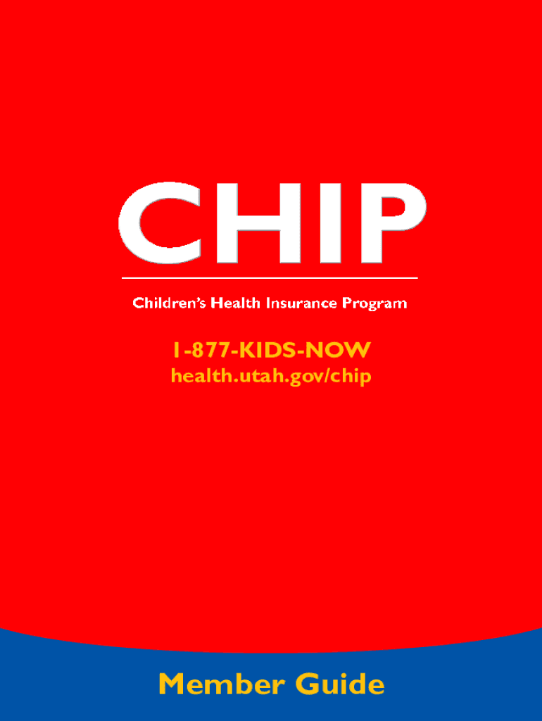 Fillable Online Children's Health Insurance Program Utah Department