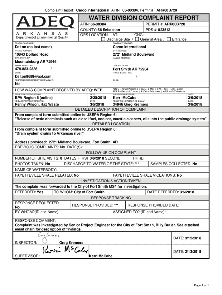 Fillable Online CARCO Inspection Status Report CARCO Group Fax Email