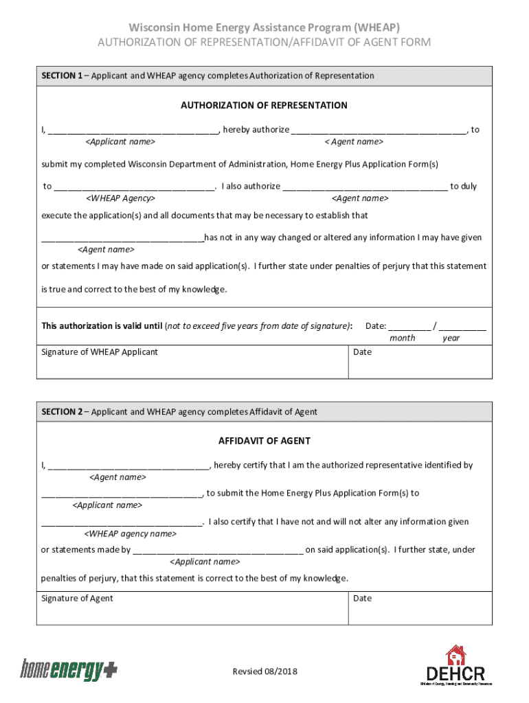 Fillable Online Wisconsin Home Energy Assistance Program (WHEAP