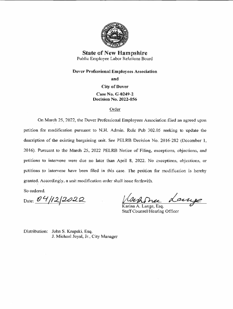 Fillable Online Public Employee Labor Relations Board State of New