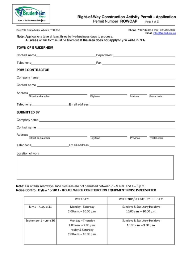 Fillable Online BRUDERHEIM MEMORIAL COMMUNITY HALL RENTAL AGREEMENT Fax