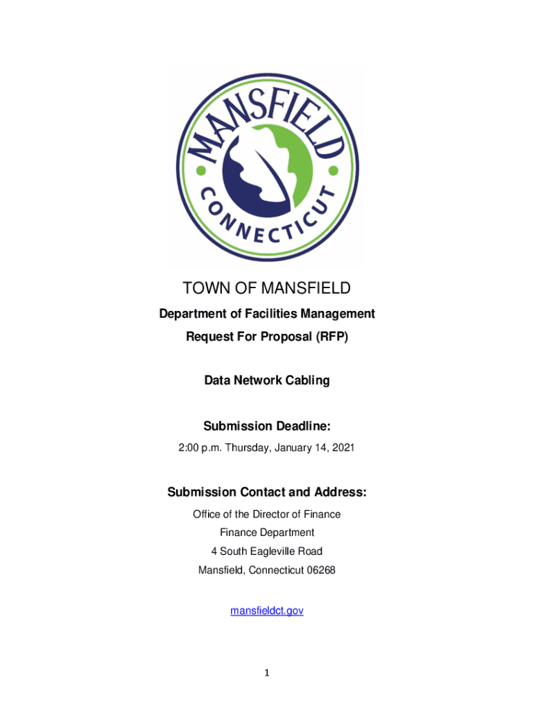 Fillable Online TOWN OF MANSFIELD ct Fax Email Print pdfFiller