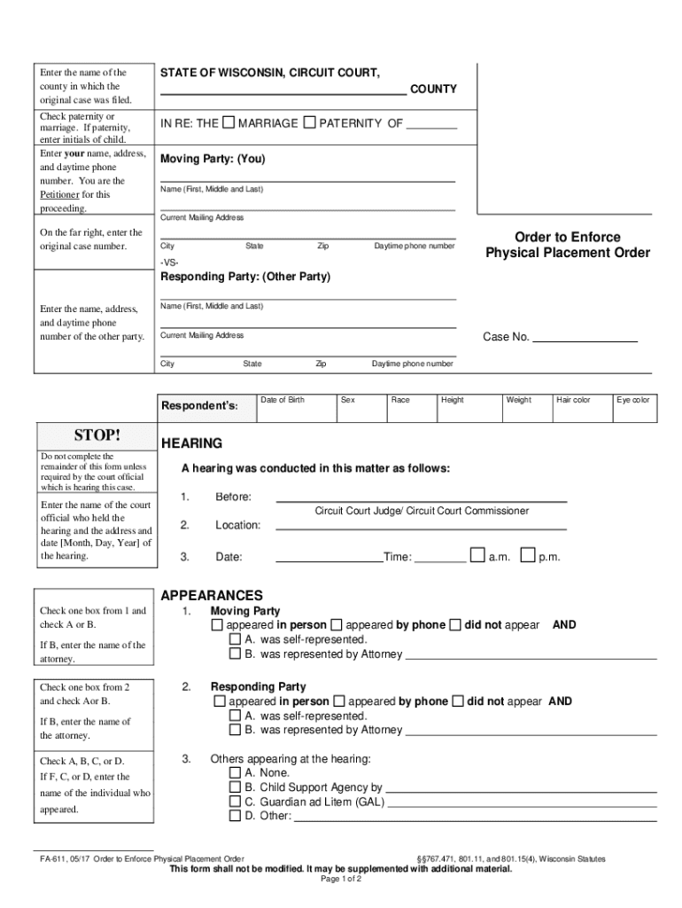 Fillable Online Notice of Motion and Motion to Change Dodge County