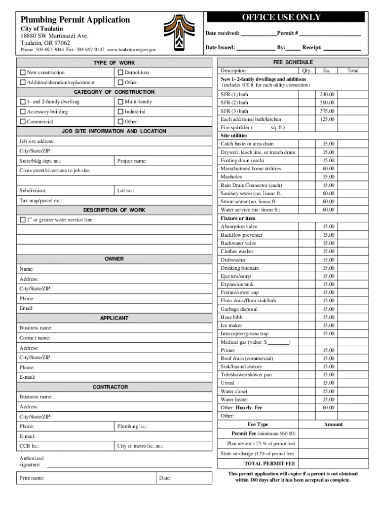 Fillable Online Forms, Permits, and ApplicationsThe City of Tualatin