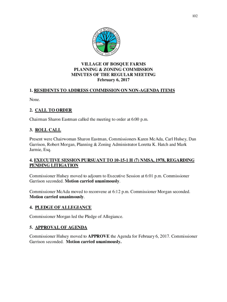 Fillable Online Planning & Zoning Bosque Farms, New Mexico Fax Email Print pdfFiller