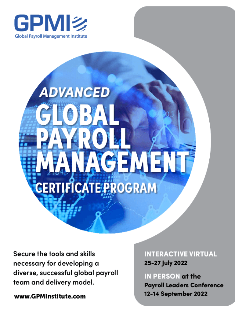 Fillable Online info americanpayroll CERTIFICATE PROGRAM American