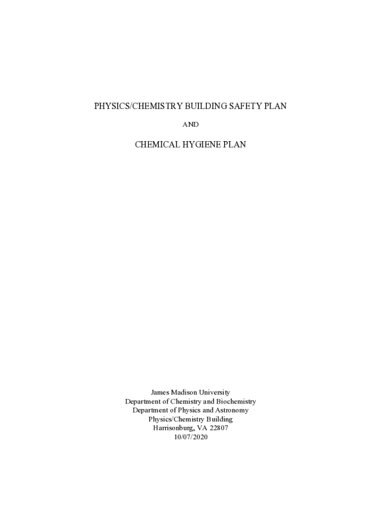 Fillable Online Laboratory Safety and Chemical Hygiene Plan Northwestern University Fax Email