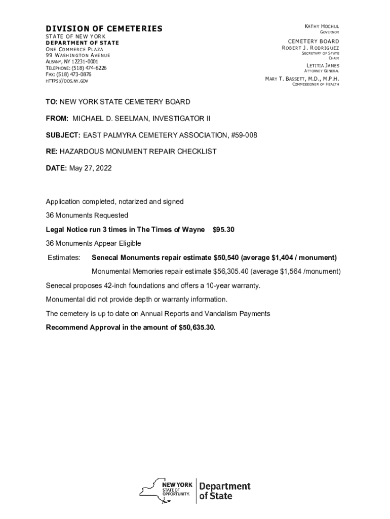 Fillable Online dos ny dos.ny.gov0439016lakewoodhazredactedTO NEW