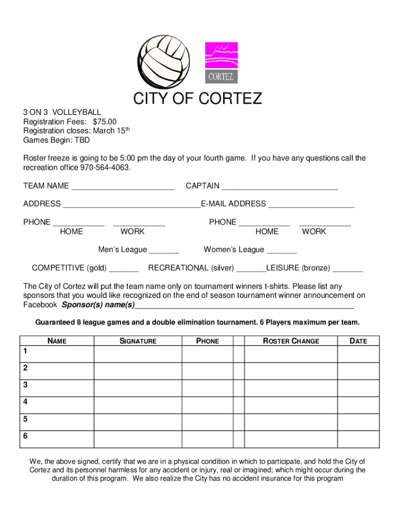 Fillable Online CITY OF CORTEZ Fax Email Print pdfFiller
