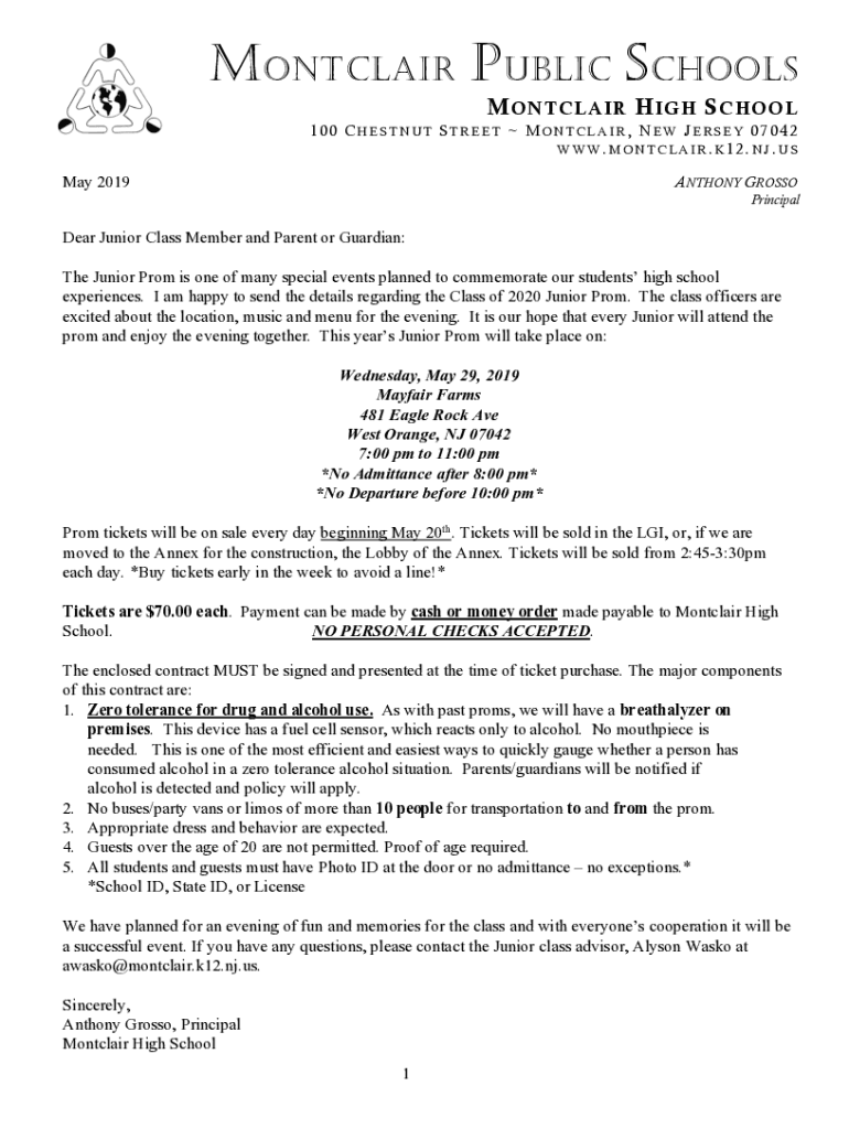 Fillable Online Montclair High School in Montclair, NJ US News Best