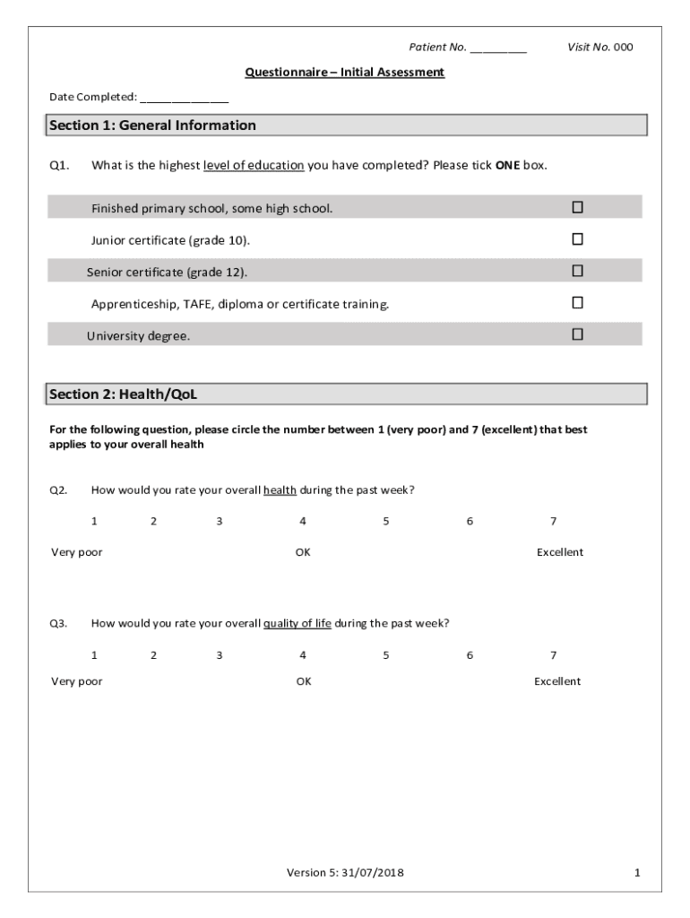 Fillable Online CMS OASIS Q&As CATEGORY 2 COMPREHENSIVE ASSESSMENT