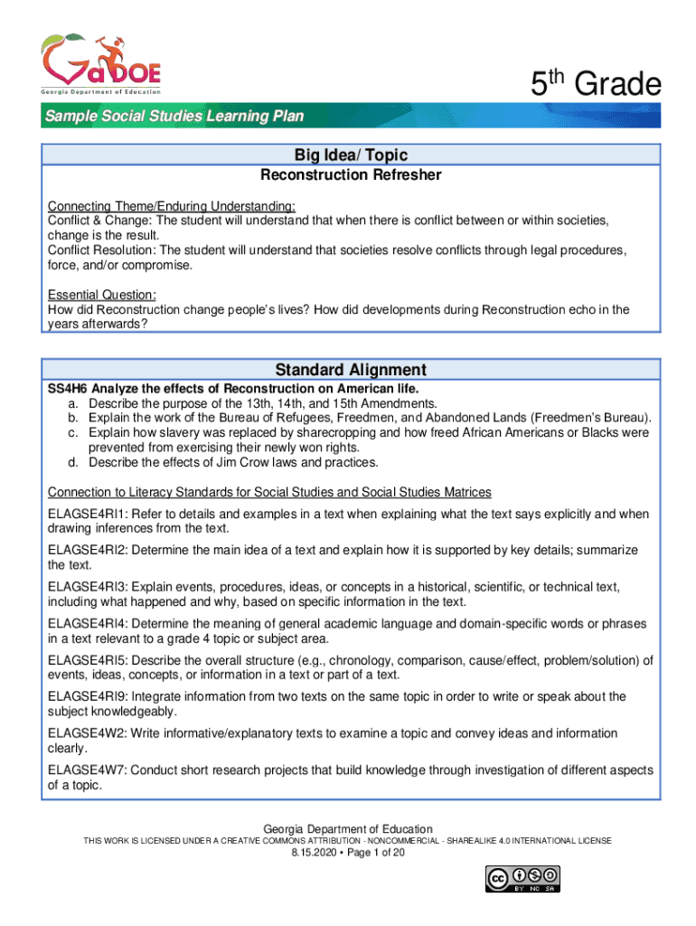 Fillable Online Printable Fifth Grade Social Studies Worksheets and