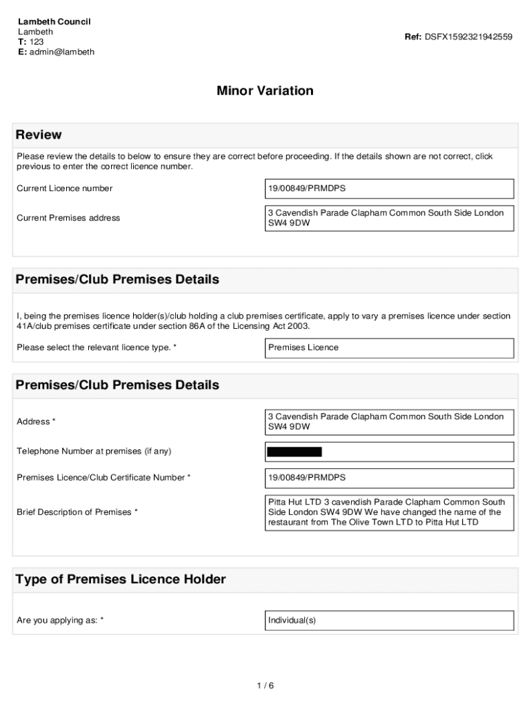 Fillable Online LAMBETH TRANSPORT PARKING SURVEY METHODOLOGYLAMBETH