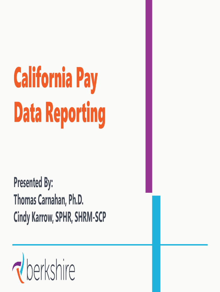 Fillable Online California Pay Data Reporting Portal HomeCalifornia