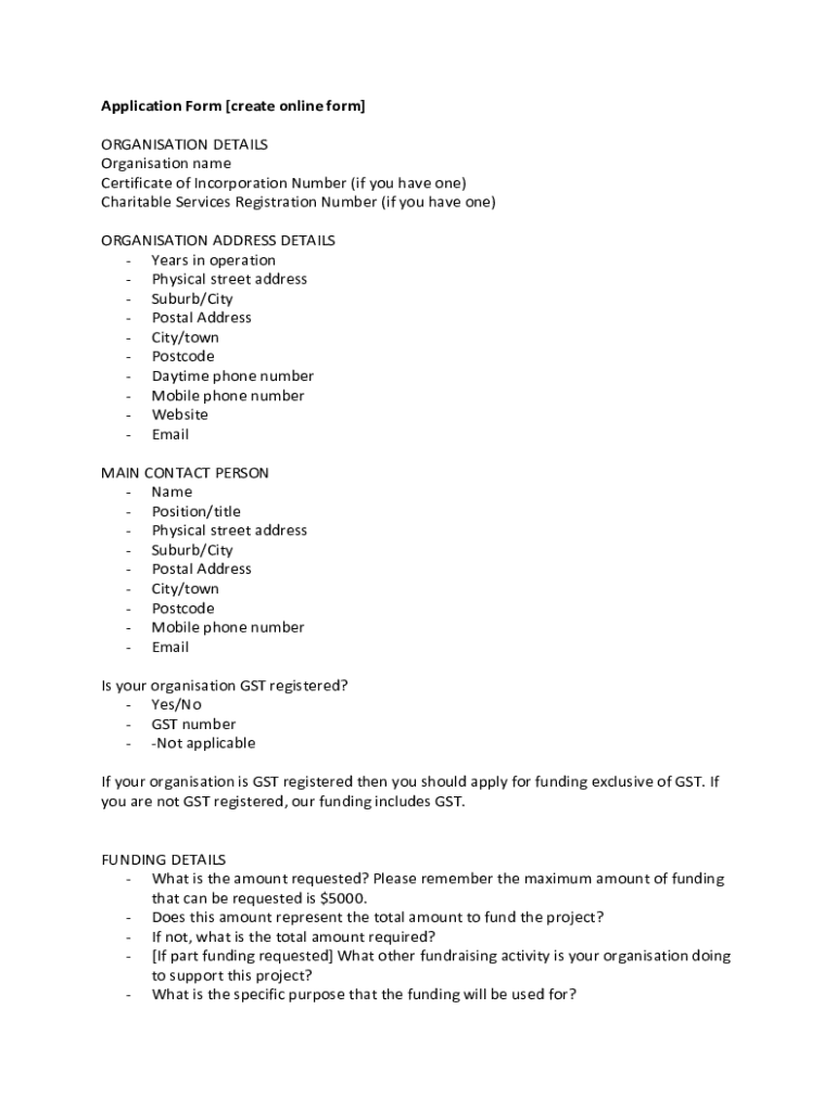 Fillable Online How To Create an Online Application Form Formsite Fax Email Print pdfFiller
