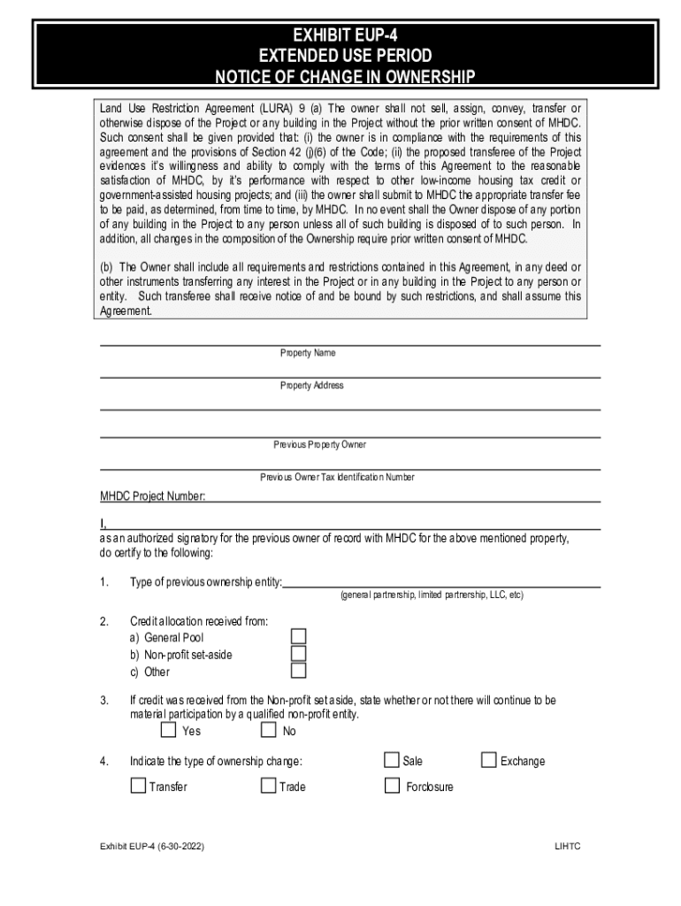 Fillable Online Fillable Online What is a Land Use Restrictive