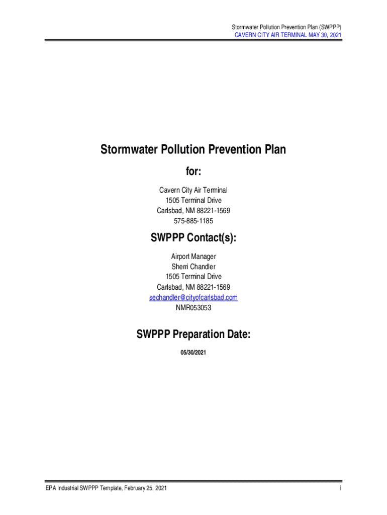 Fillable Online azdeq.govAZPDESSWPPPWhat is a SWPPP?ADEQ Arizona