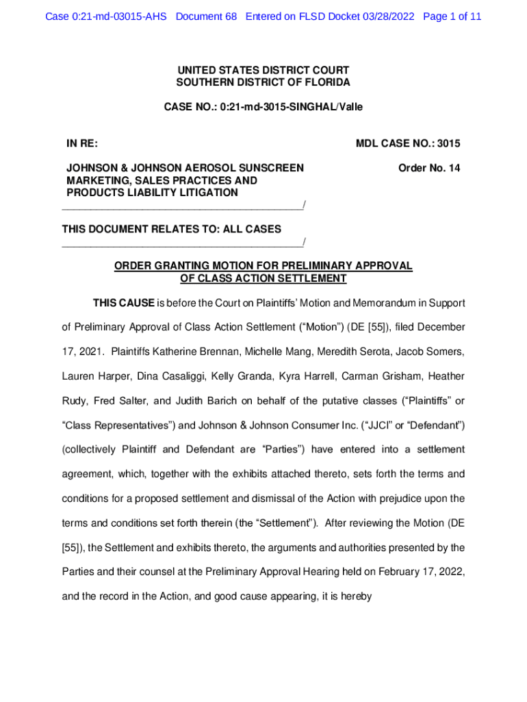 Fillable Online inrejohnsonandjohnsonsunscreenmarketingsales