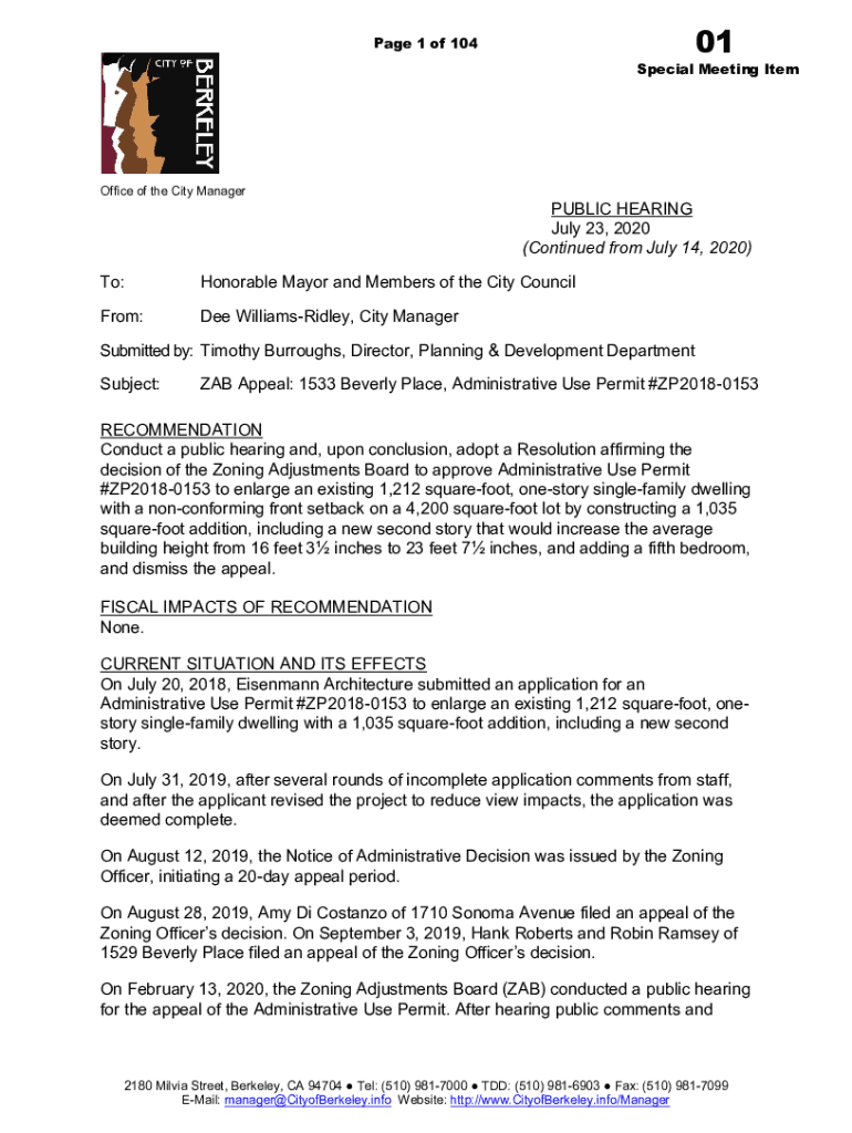 Fillable Online rentboard.berkeleyca.gov electedrentboard