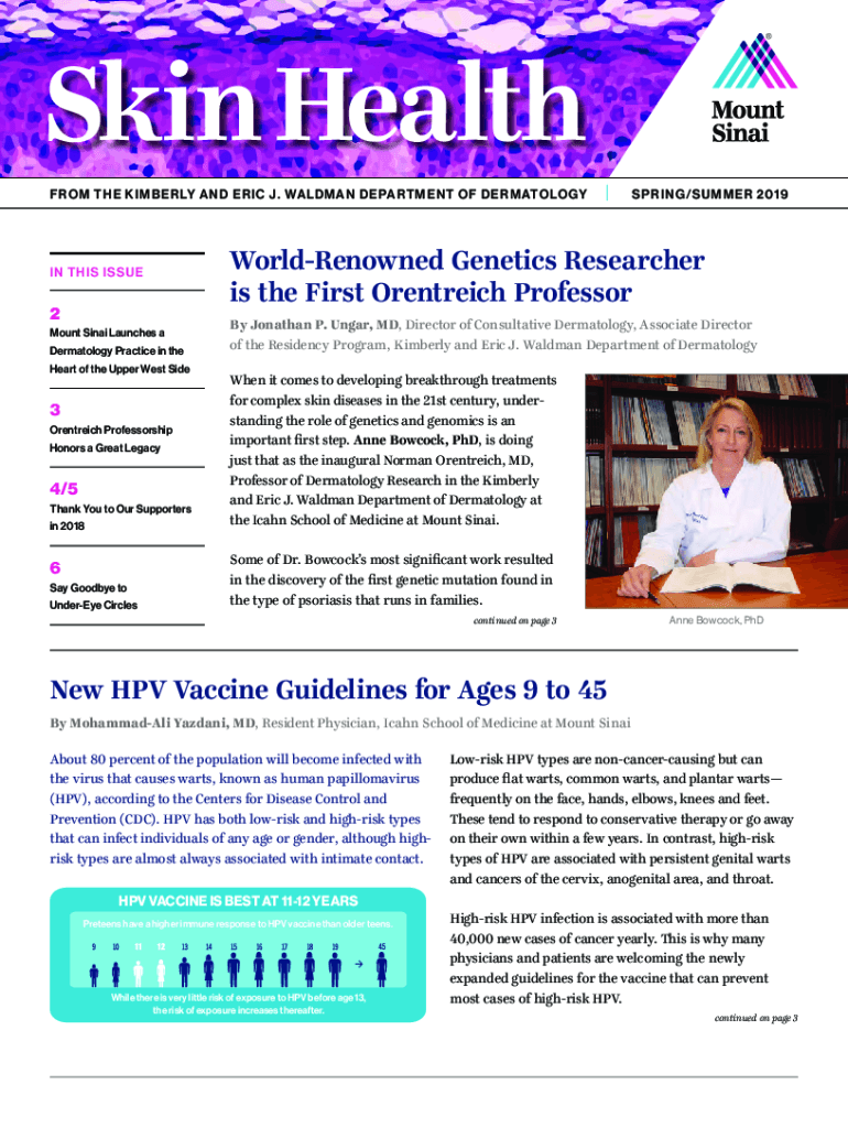 Fillable Online Dermatology NYC Mount Sinai New York Mount Sinai Health System Fax Email