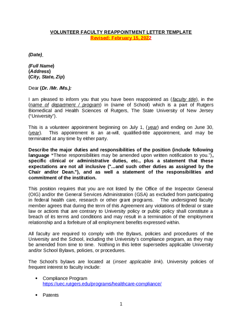 Sample Appointment Letter for Assistant Professor Doc Template pdfFiller
