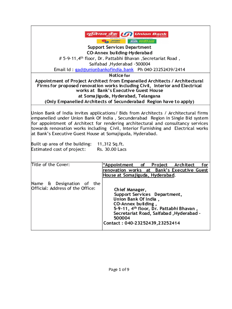 Fillable Online Request for Proposal (RFP) for Facility Management