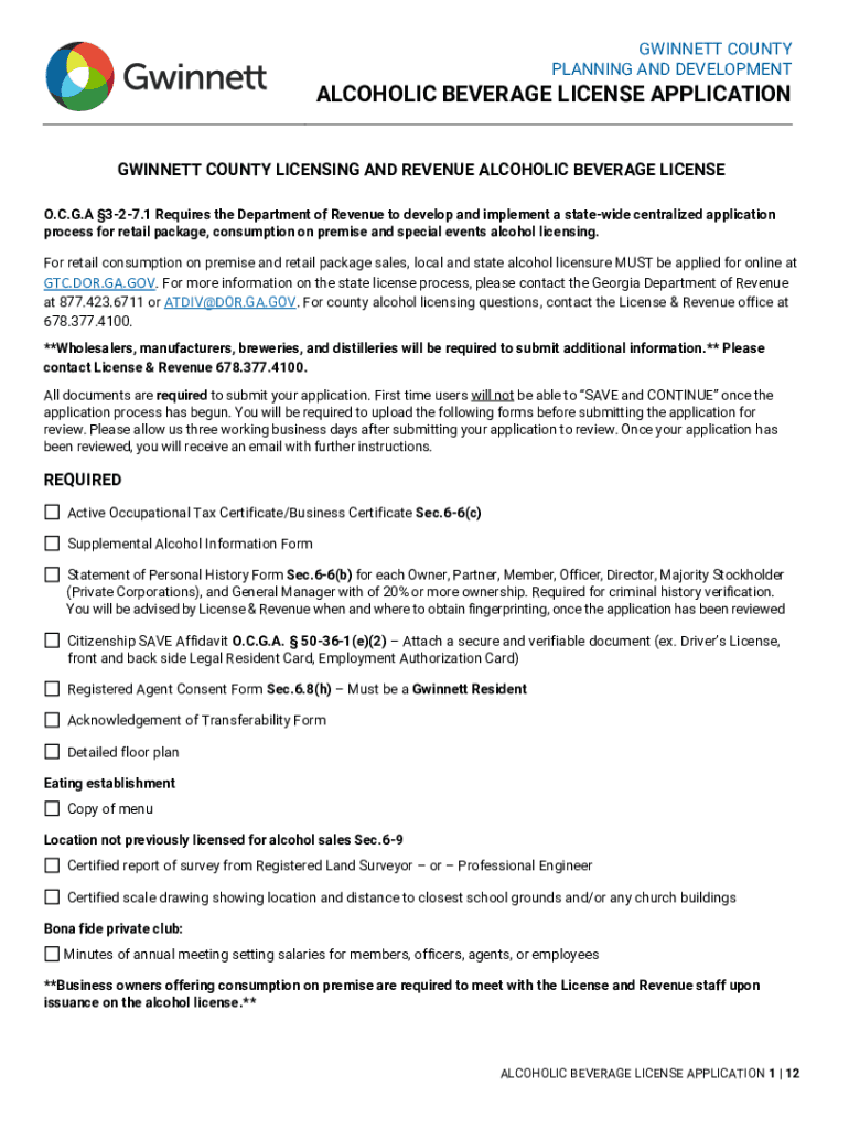 Fillable Online ALCOHOLIC BEVERAGE LICENSE APPLICATION Fax Email Print