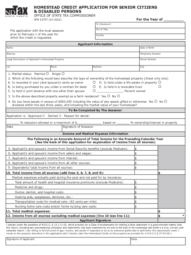 Fillable Online APPLICATION FOR SENIOR CITIZEN PROPERTY TAX Fax