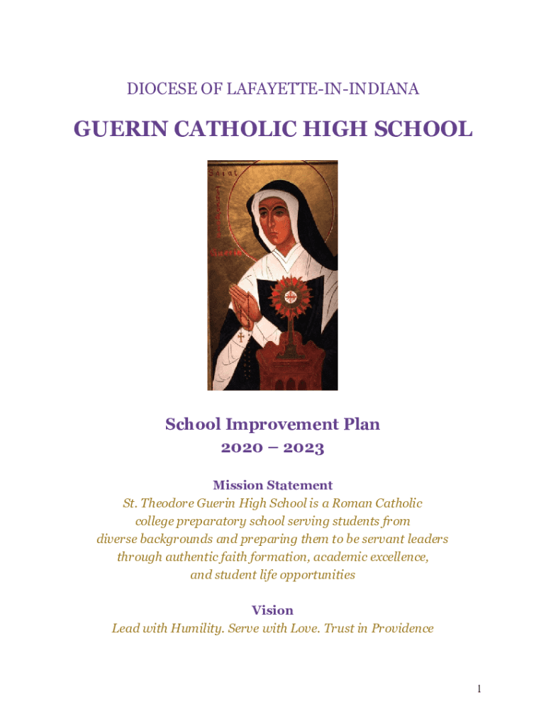 Fillable Online media doe in St. Theodore Guerin High School 201415