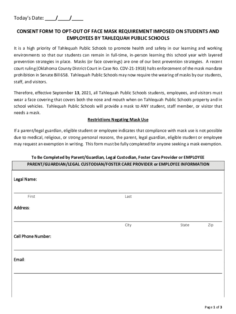 Fillable Online TPS MASK EXEMPTION FORM 9921.docx Fax Email Print