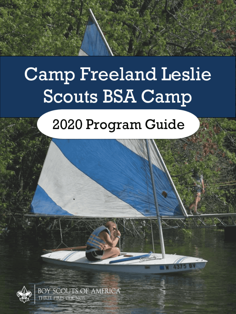 Fillable Online Three Fires Council to close Camp Freeland Leslie